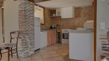 Microwave, oven, dishwasher, coffee/tea maker