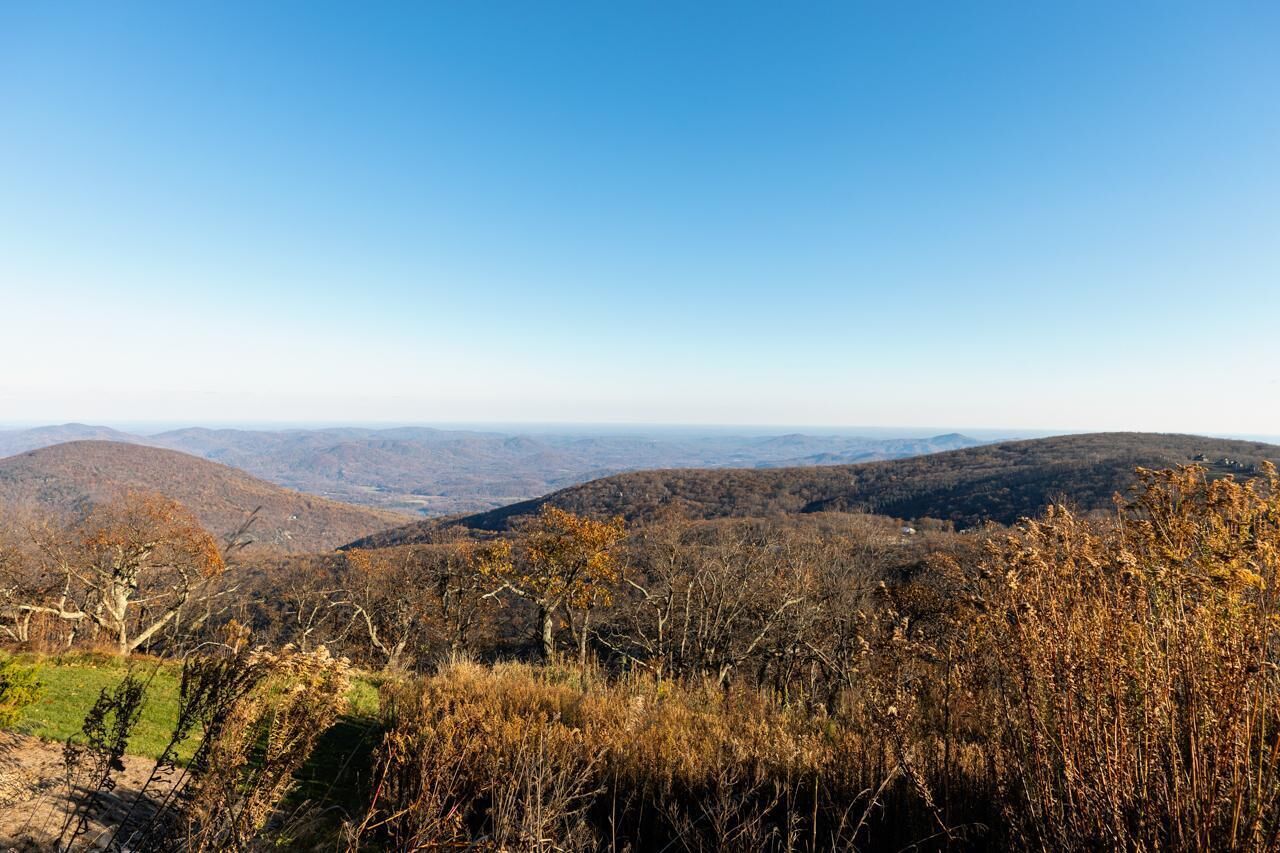 A mountainous landscape with a clear sky.