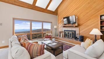 Televisión, chimenea