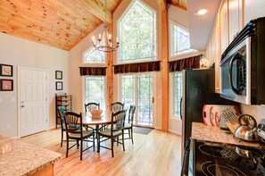 Fridge, microwave, oven, stovetop - Cabin Blue Ridge with Wintergreen Advantage (Wintergreen)