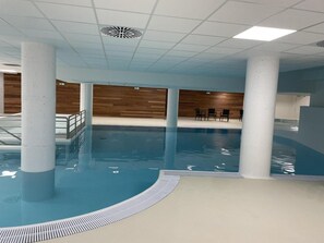 Indoor pool, a heated pool