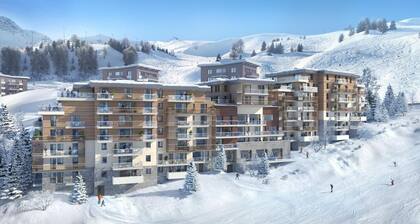 3.o piso, vista montaña, balcón, parking, tv, local para esquís, 81m², La Plagne
