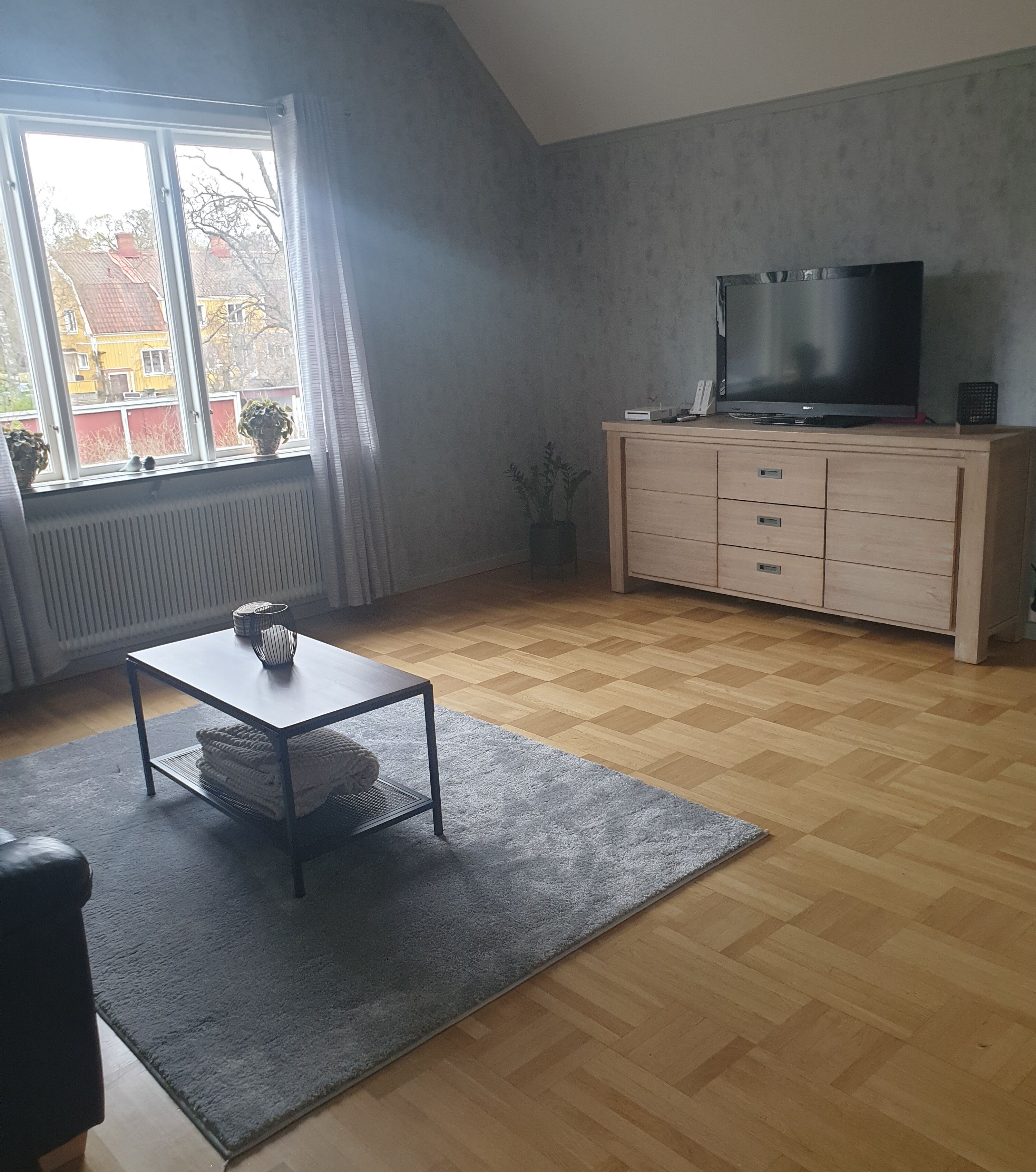 TV connectée, cheminée, jeux vidéo, livres