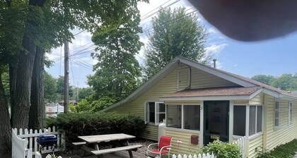 Cottage 5 has a very Hamlin lake cottage feel. More private setting.