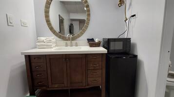 Room, 2 Double Beds | Bathroom | Free toiletries, towels