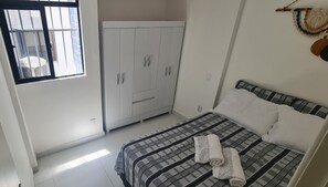 Family Apartment | 2 bedrooms, blackout curtains, iron/ironing board, free WiFi - Tempo de Aconchego Hospedagens (João Pessoa)