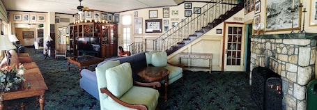 Lobby sitting area. Historic Dow Hotel