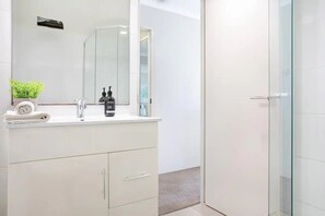 Hair dryer, towels