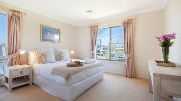 4 bedrooms, iron/ironing board, travel cot, WiFi