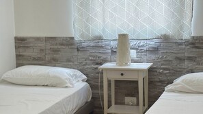 2 bedrooms, bed sheets