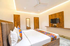 Sengetøy i egyptisk bomull, sengetøy av topp kvalitet og safe på rommet