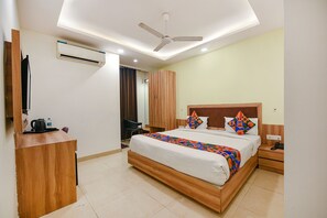 Sengetøy i egyptisk bomull, sengetøy av topp kvalitet og safe på rommet