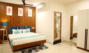 Egyptian cotton sheets, premium bedding, free WiFi, bed sheets - Fabhotel Prime Zing Rooms (Bengaluru)