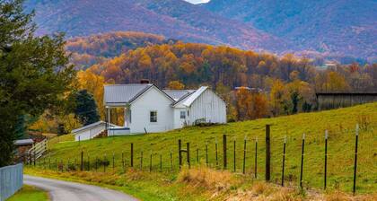 Walter & Mae's Farmhouse: Charming accomodations with gorgeous mountain views