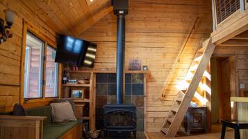 TV connectée, cheminée
