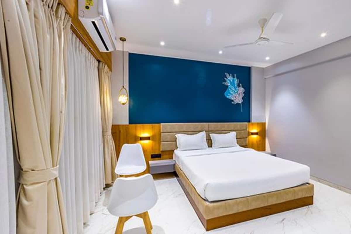 Habitación Deluxe | Sábanas de algodón egipcio, ropa de cama de alta calidad, caja fuerte