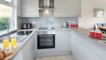 Fridge, oven, stovetop, toaster