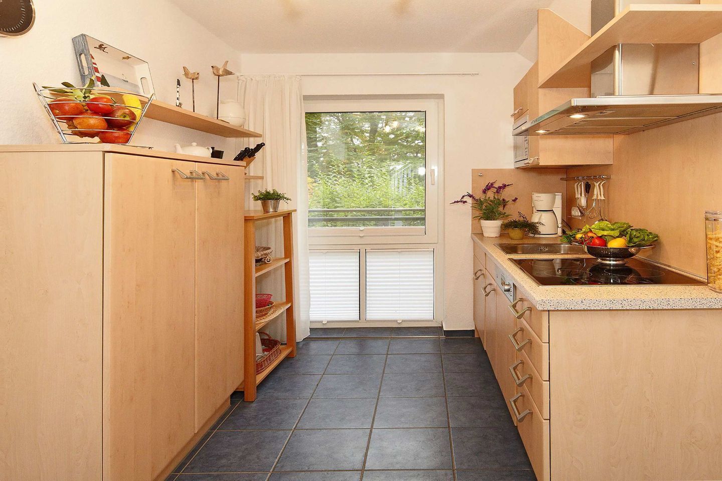 Refrigerador, microondas, placa de cocina, lavavajillas