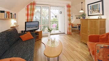 TV, DVD player, stereo