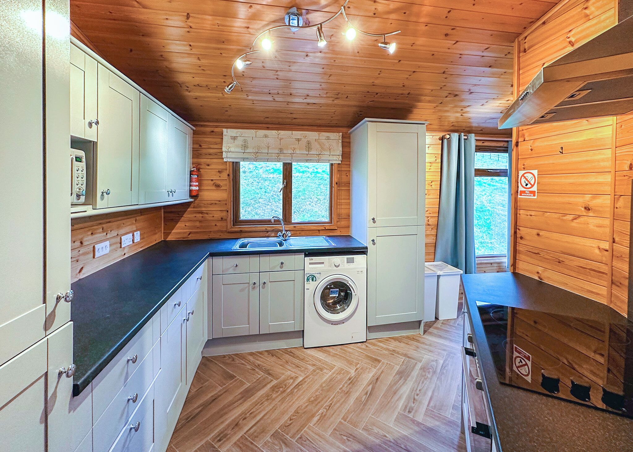 Fridge, oven, stovetop, toaster