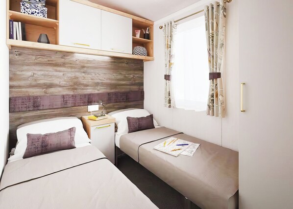 2 bedrooms - Two bedroom caravan, sleeping four people, perfect for relaxing by the coast. (Clarach)