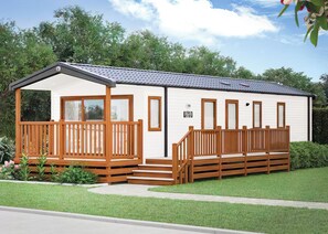 Exterior - Two bedroom caravan, sleeping four people, perfect for relaxing by the coast. (Clarach)