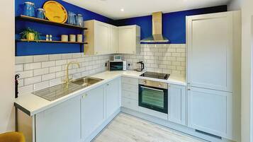 Fridge, oven, stovetop, toaster