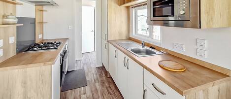 Refrigerador, horno, placa de cocina, tostadora