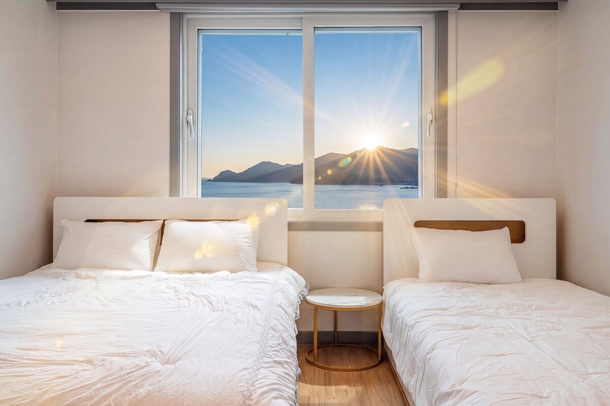 Eenvoudige kamer, 2 slaapkamers (STAY3(Ocean view,BBQ)) | 1 slaapkamer, gratis wifi
