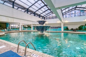 Indoor pool, a heated pool