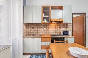 Een magnetron, een oven, een kookplaat
