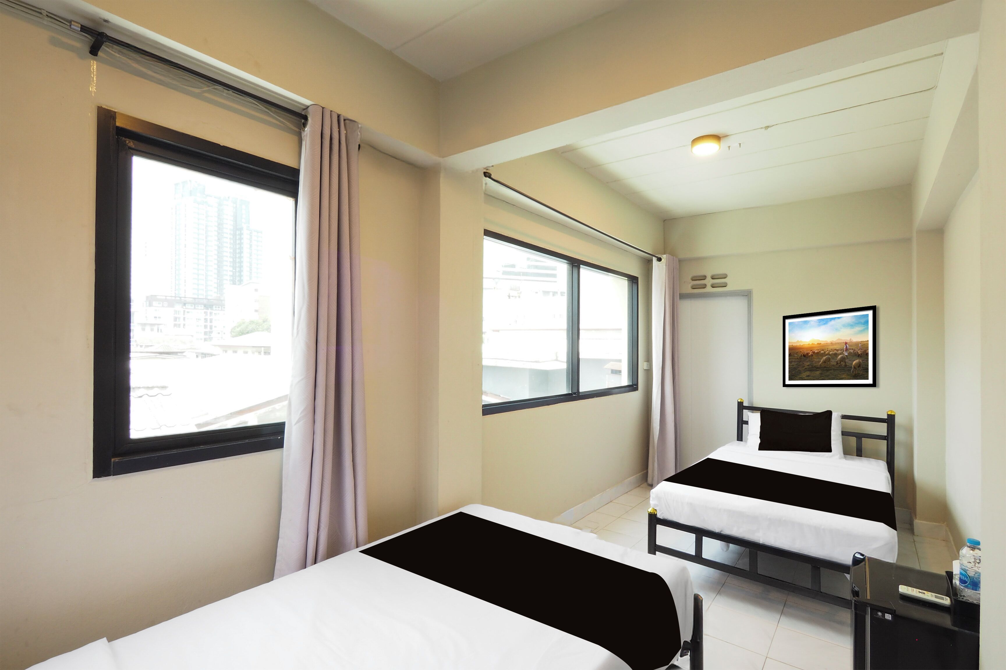 ห้องสแตนดาร์ดทวิน | โต๊ะทำงาน, Wi-Fi ฟรี, ผ้าปูที่นอน