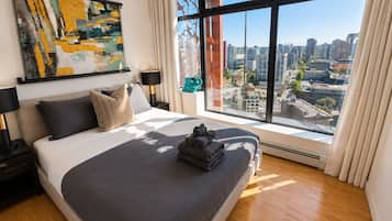 1 bedroom, iron/ironing board, travel crib, WiFi (free)