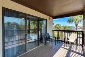 Terrace/patio - Steps from the Beach! Loads of Amenities! (Panama City Beach)