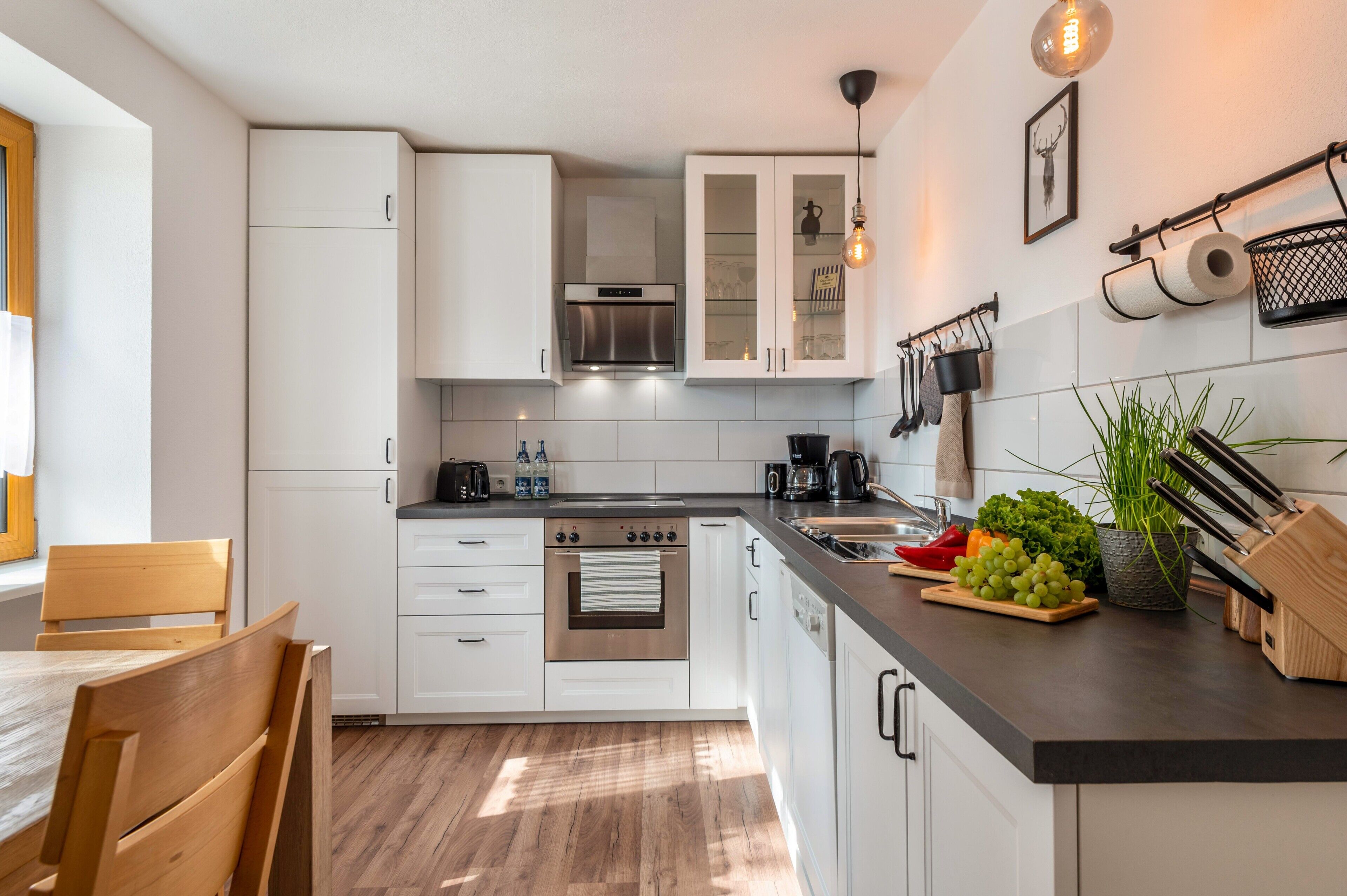 Fridge, oven, stovetop, dishwasher