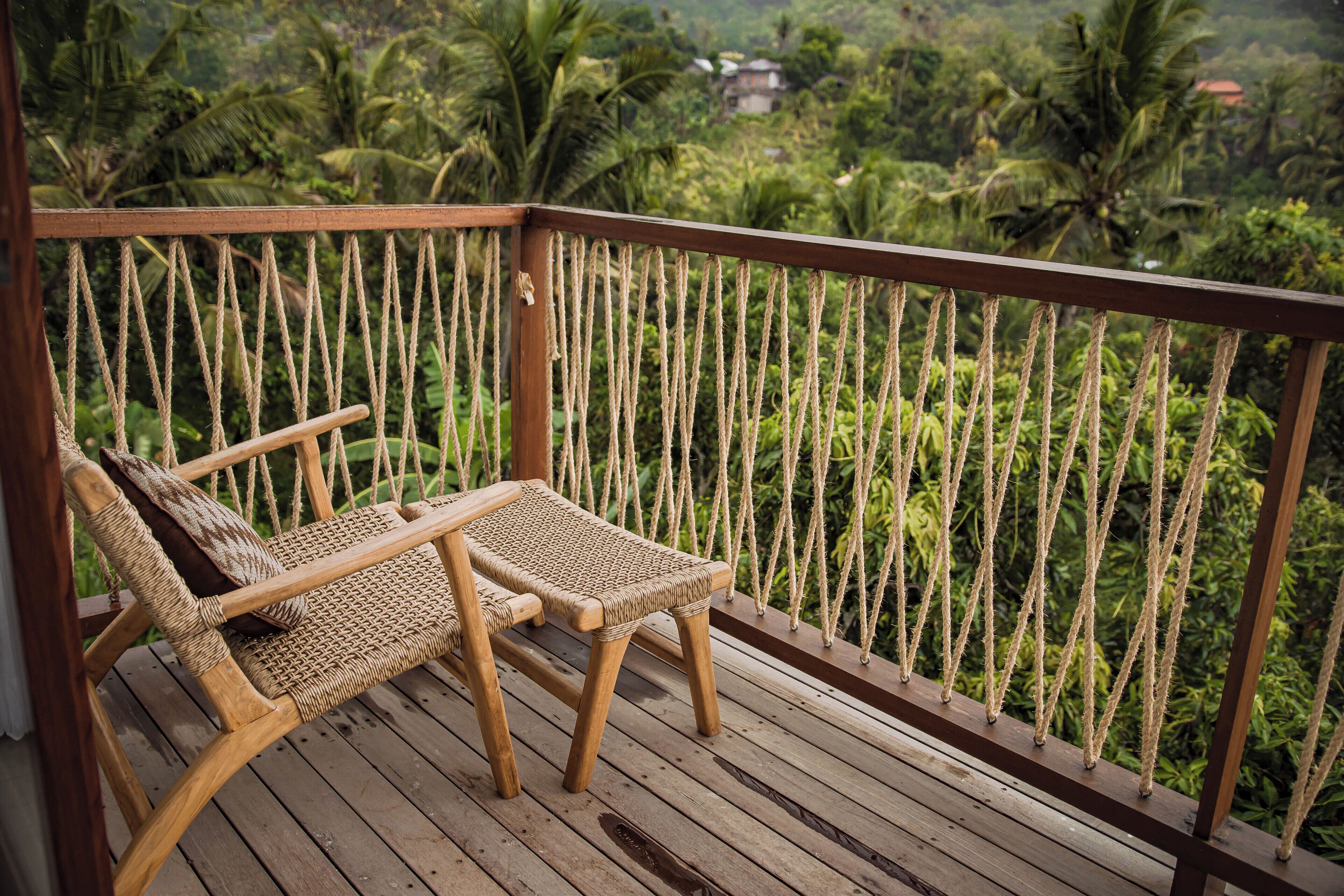Uitzicht vanaf balkon