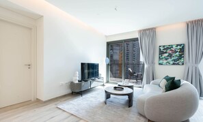 Living area - City View Comfort: 1 BR Apartment at Ahad Residences (Dubai)