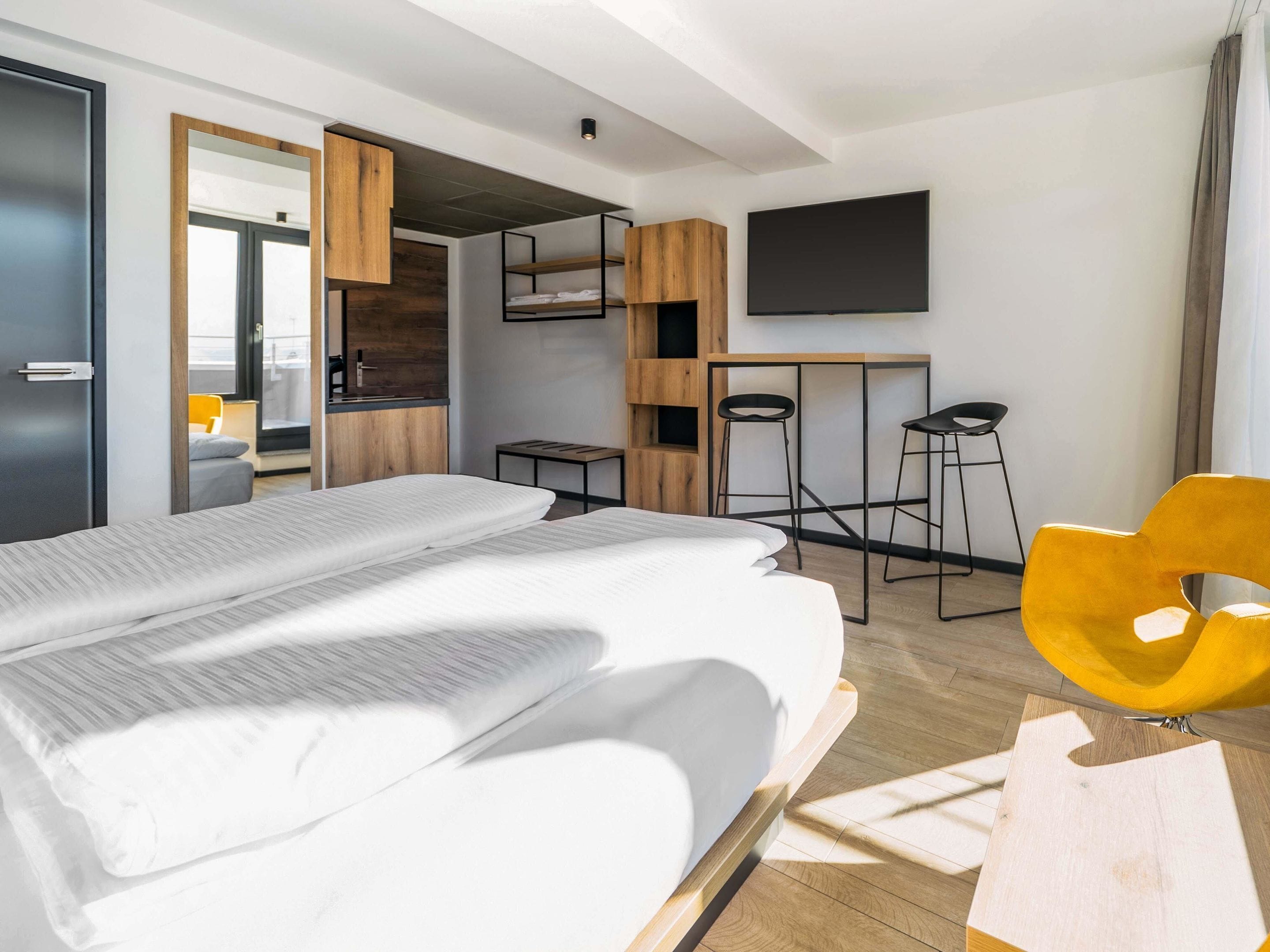 Premium-Doppelzimmer, Nichtraucher, Kochnische | Verdunkelungsvorhänge, schallisolierte Zimmer, kostenloses WLAN