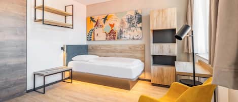 Blackout curtains, soundproofing, free WiFi, bed sheets