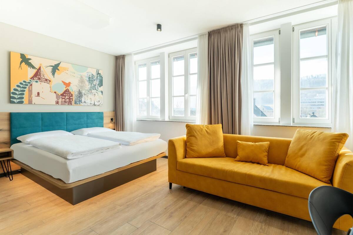 Chambre Familiale, non-fumeurs, coin cuisine | 1 chambre, rideaux occultants, chambres insonorisées, Wi-Fi gratuit