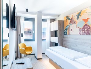 Chambre Simple, non-fumeurs | 1 chambre, rideaux occultants, chambres insonorisées, Wi-Fi gratuit