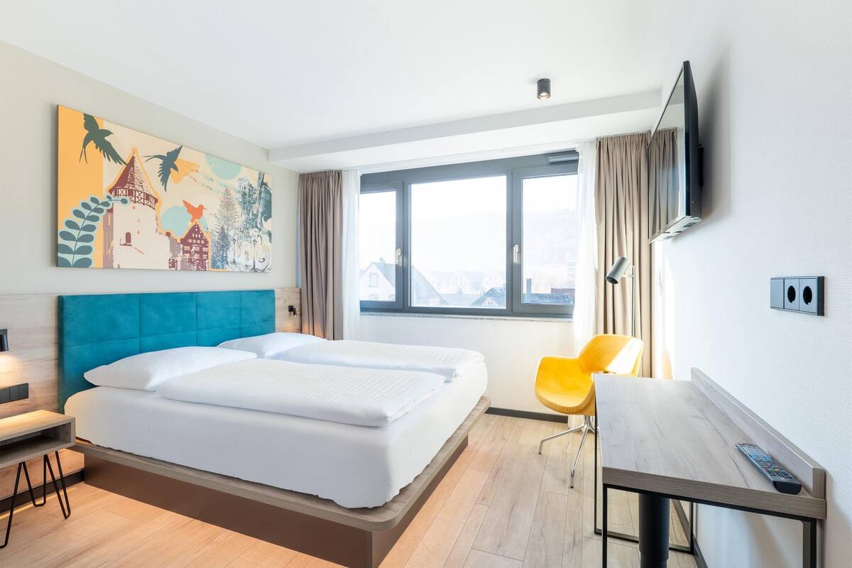 Chambre Double, non-fumeurs (French Bed) | 1 chambre, rideaux occultants, chambres insonorisées, Wi-Fi gratuit