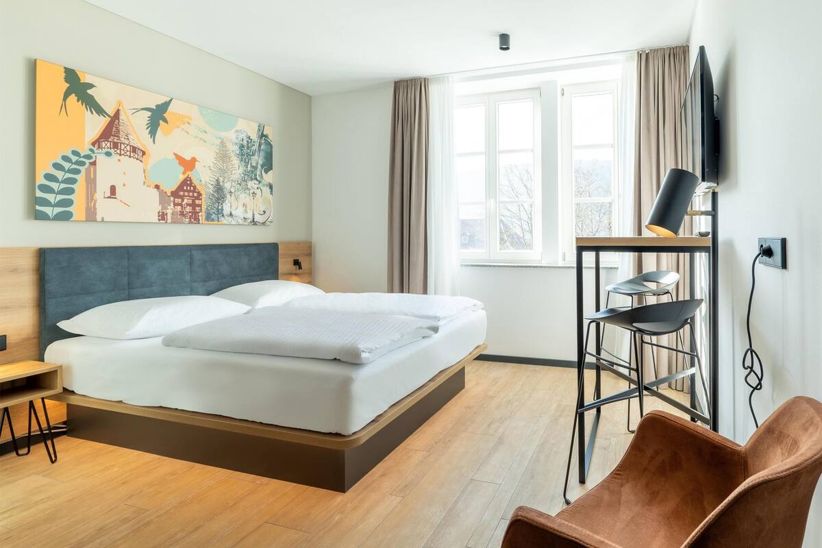 Chambre Double, non-fumeurs, coin cuisine (French Bed) | 1 chambre, rideaux occultants, chambres insonorisées, Wi-Fi gratuit