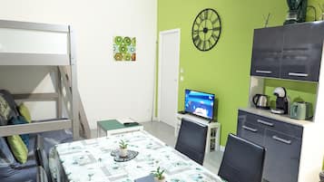 Apartamento design | Área de estar | TV de tela plana