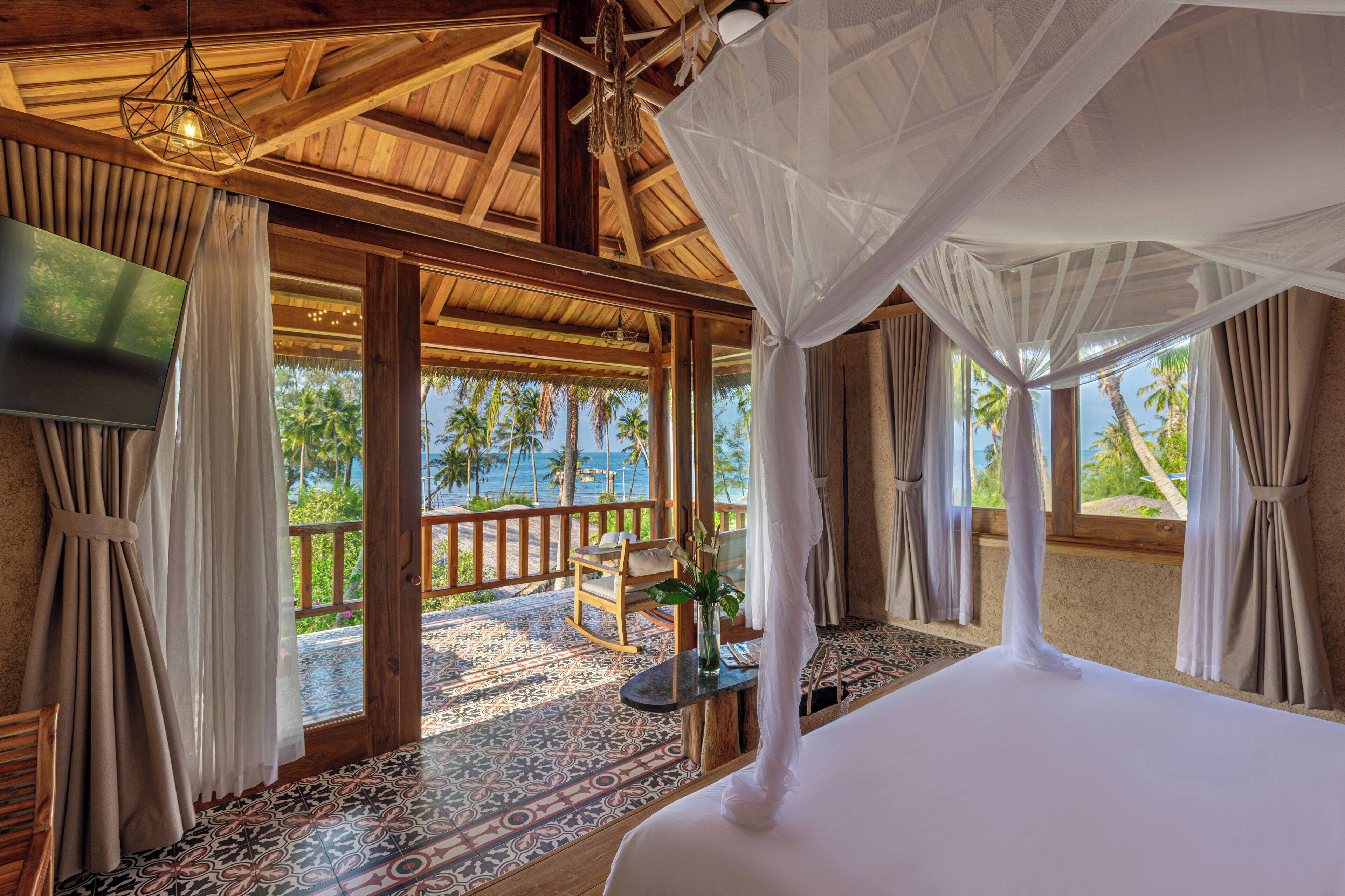 Bungalow Prestige, vue sur l’océan (Ocean Breeze) | 1 chambre, literie de qualité, minibar