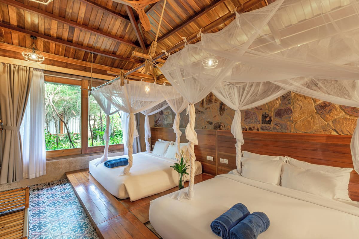 01-BR Villa Garden View | 1 chambre, literie de qualité, minibar