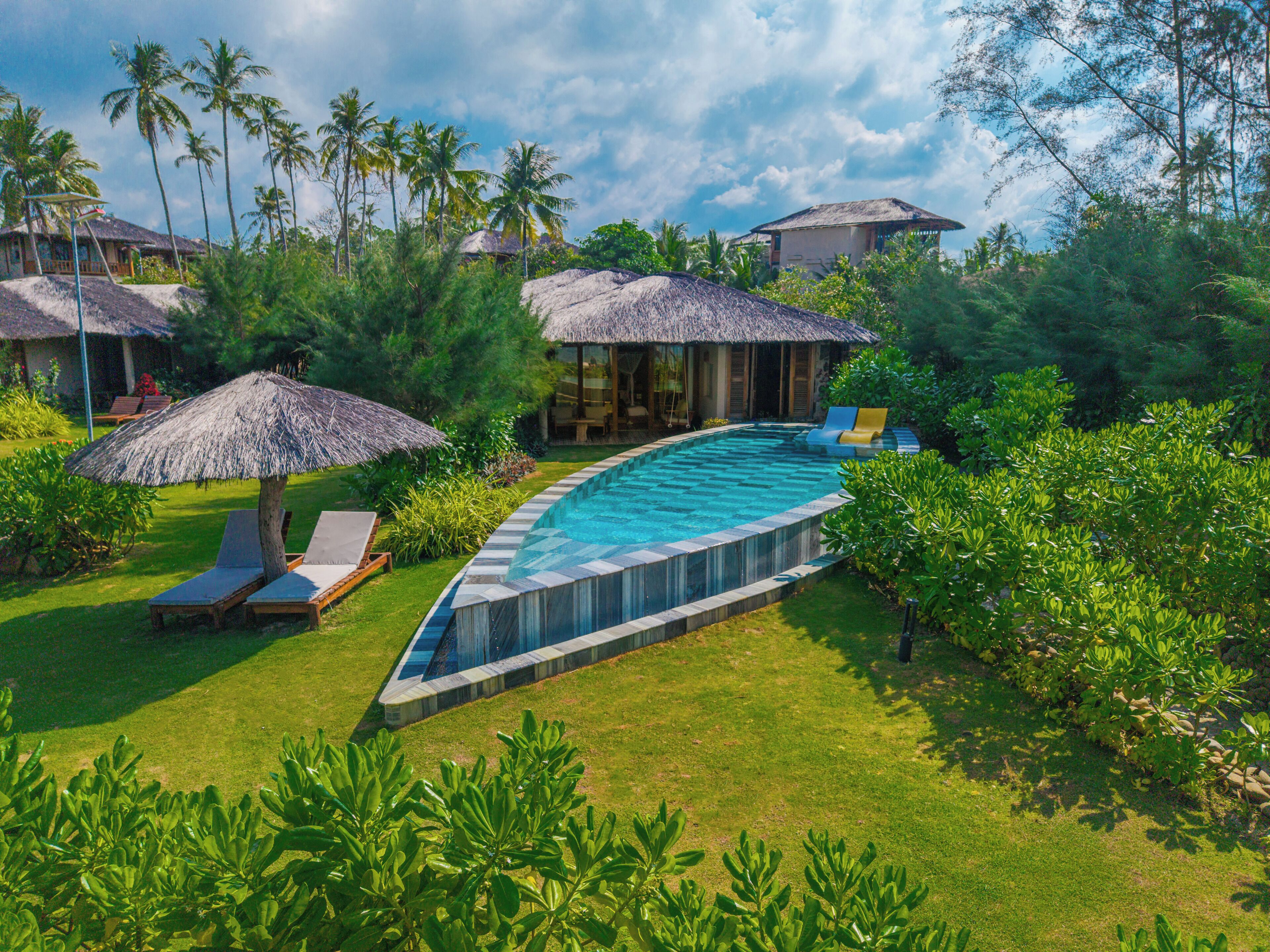 Villa, 1 chambre, piscine privée, en face de la plage | Piscine privée