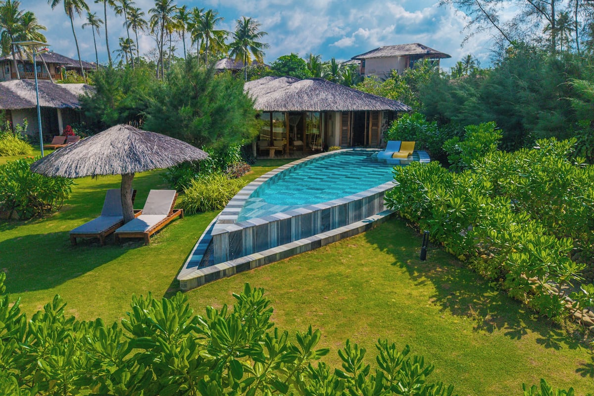 Villa, 1 chambre, piscine privée, en face de la plage | Piscine privée