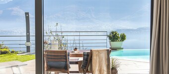 Ground floor "family" apartment with two bedrooms and one bathroom, adjacent to the pool and garden