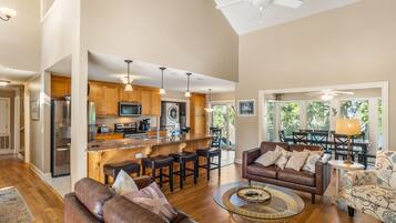 Televisión, estéreo, impresora